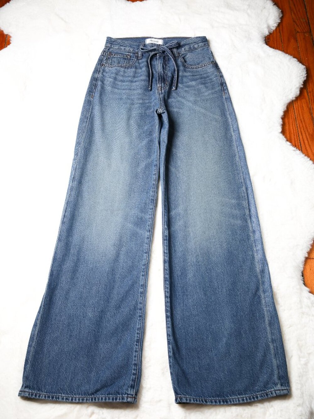 MADEWELL The Ultimate Wide-Leg Jean in Airy Denim Size 24
